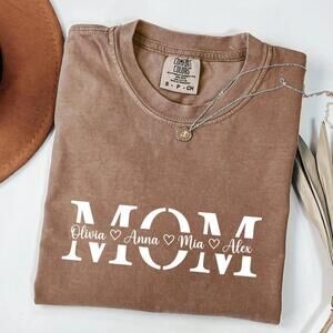 Personalized Kids Name Mama Shirt Tee